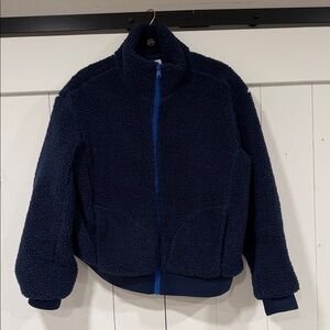 johnnie-O Navy Blue Fleece Jacket